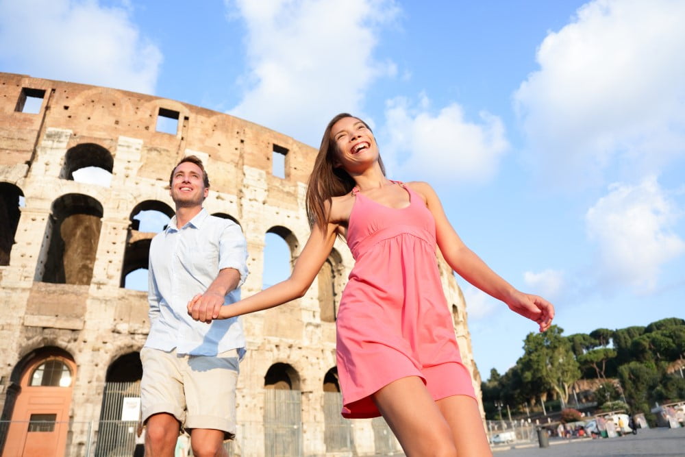 Par på ferie i Rom